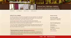 Desktop Screenshot of olivenholzshop.de